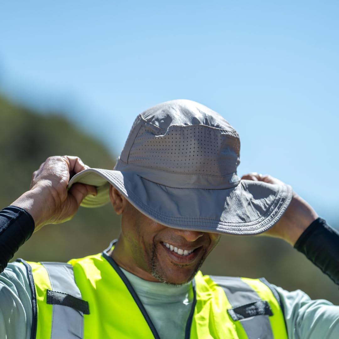 Cooling UPF Boonie Hat - Unisex Sun Hat for Hiking, Beach & Fishing - Sweat & Water Activated Technology