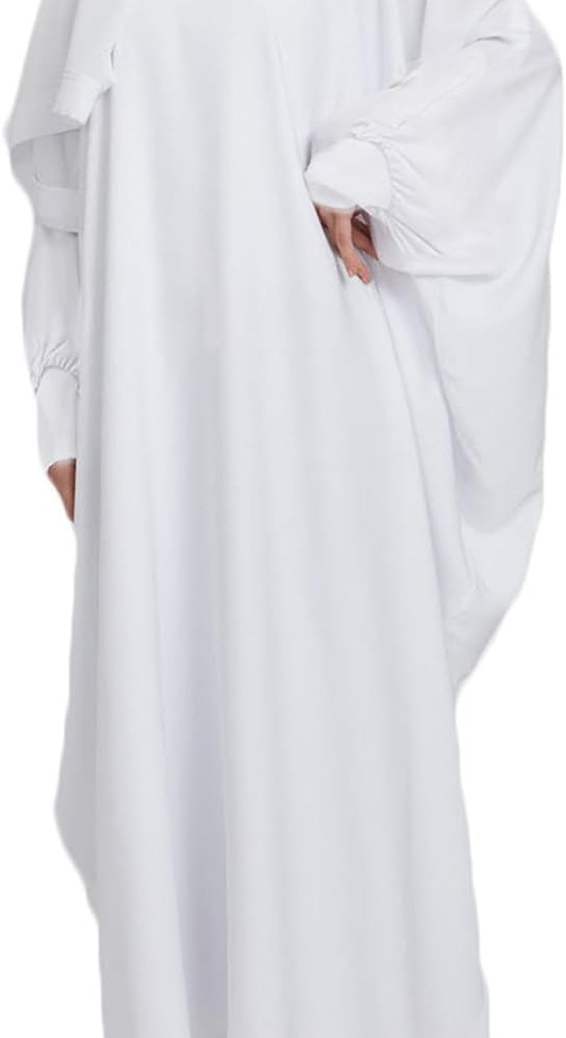 Women'S Muslim Dress One Piece Prayer with Hijab Full Length Dress Abaya Dubai Islam Robe Turkey Caftan