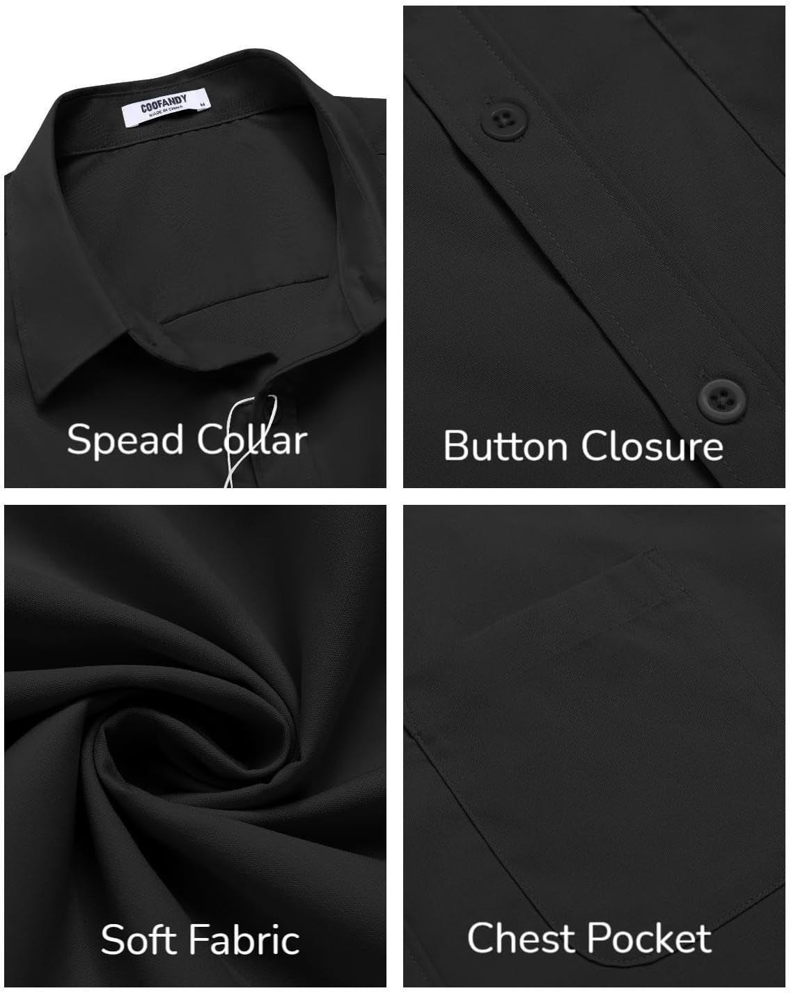 Mens Short Sleeve Casual Button down Shirts Summer Untucked Dress Shirts with Pocket