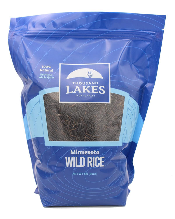 Minnesota Grown Wild Rice - Bulk - 5 Pounds | 100% All Natural