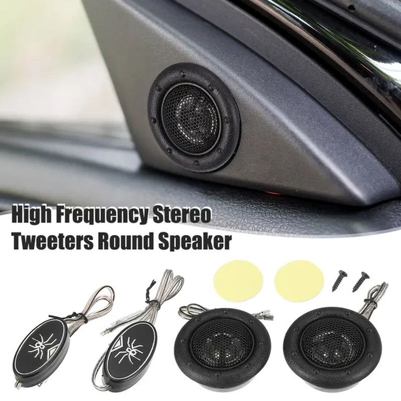 Car Tweeter Speaker Mini Car Audio Tweeters Replacement of Old Part for Car Audio Systems Black