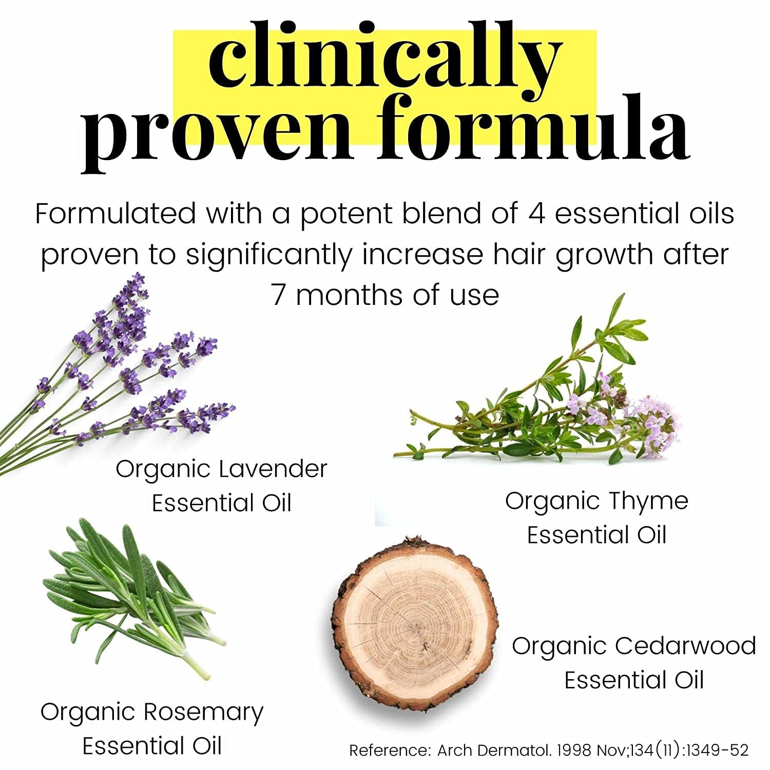 USDA Organic Rosemary Oil for Hair Growth with Castor Oil & More - Scalp Oil Treatment & Intense Nourishment to Get Healthier, Thicker & Shiny Hair Naturally, 1 Fl Oz Bottle