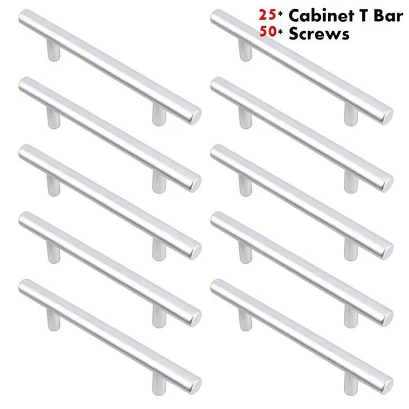 10PCS/25PCS 6 Inch Kitchen Handle Furniture Cabinet Hardware Drawer T Bar Handle Pull Modern Home Living