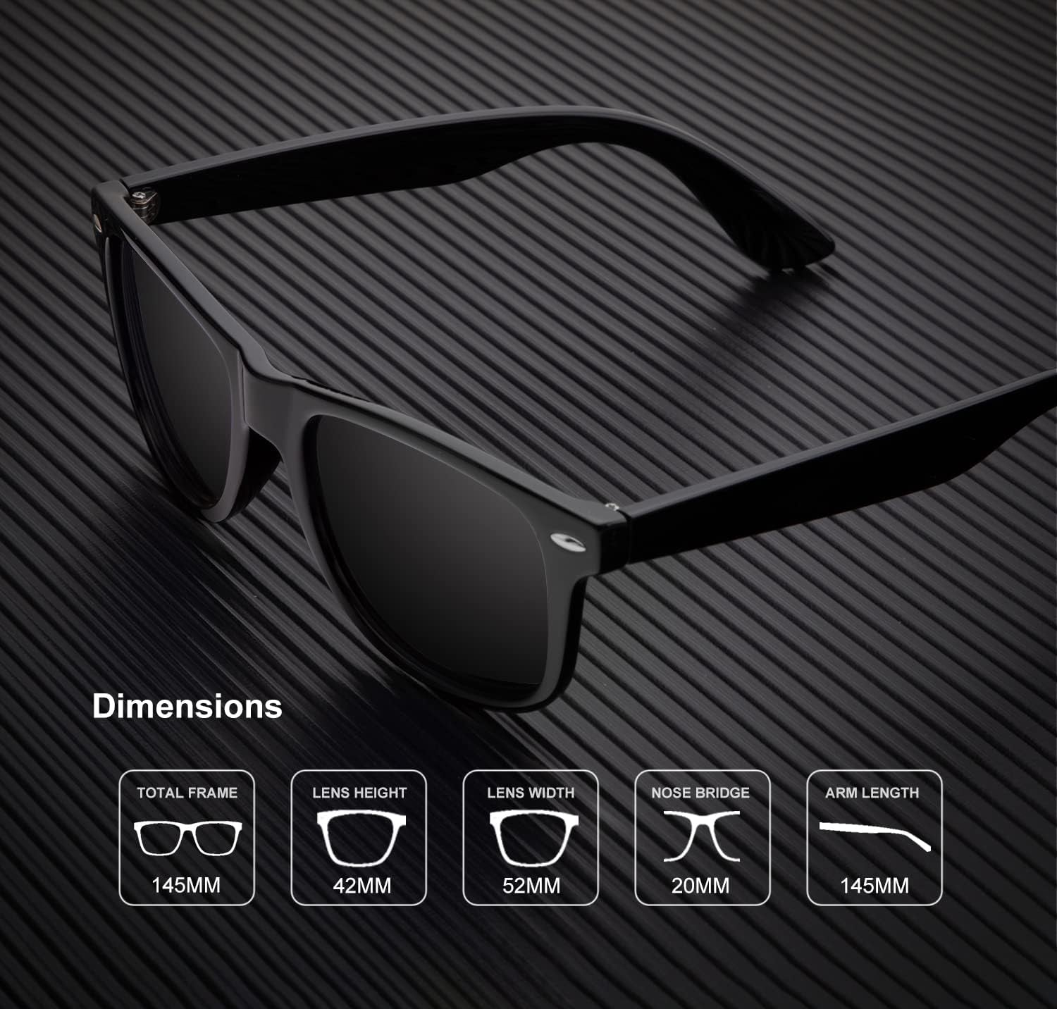 Sunglasses Men Polarized for Mens and Womens Unisex Sun Glasses for Driving UV Protection