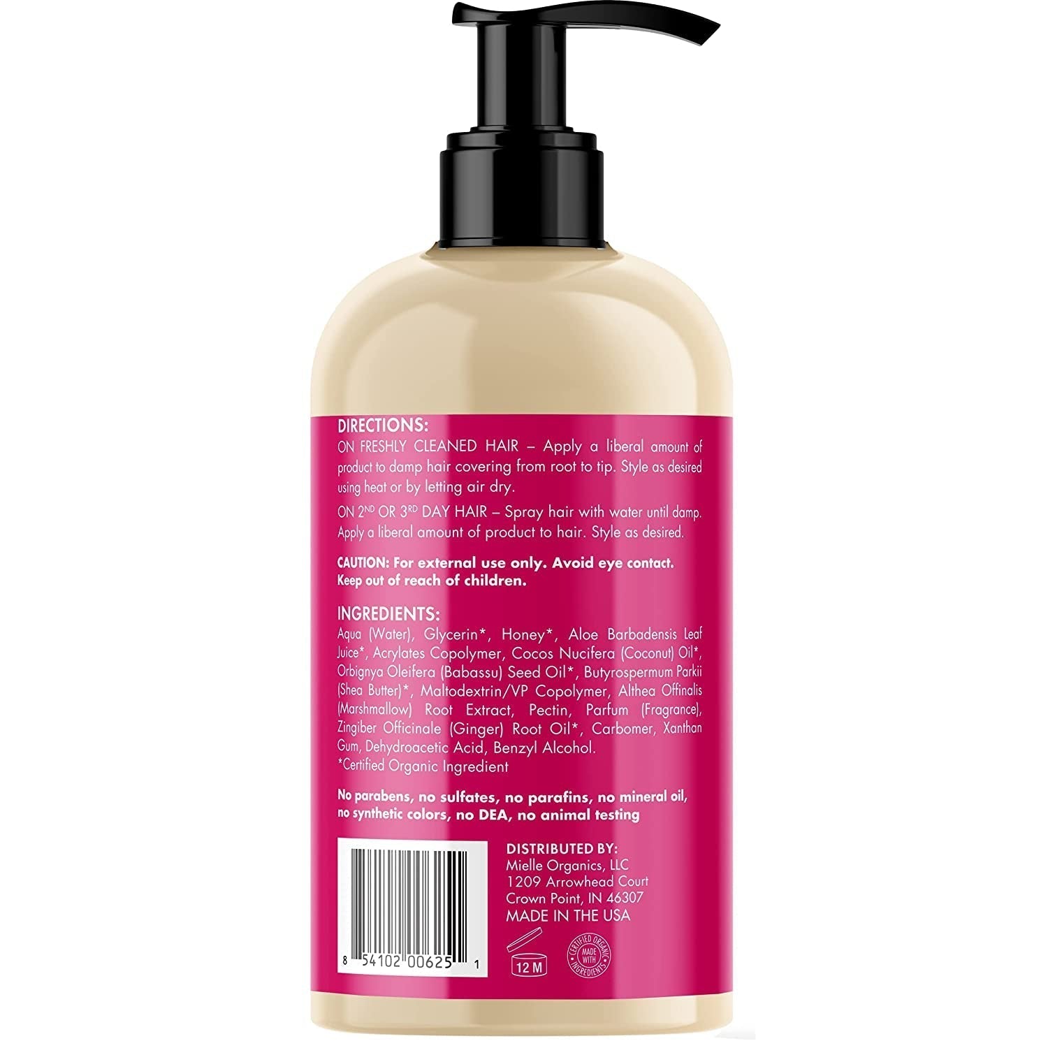 Honey & Ginger Styling Gel for Enhanced Curl Definition and Moisture Retaining with Aloe for Dry, Curly, Thick, and Frizzy Hair, Non-Sticky, 13 Ounces