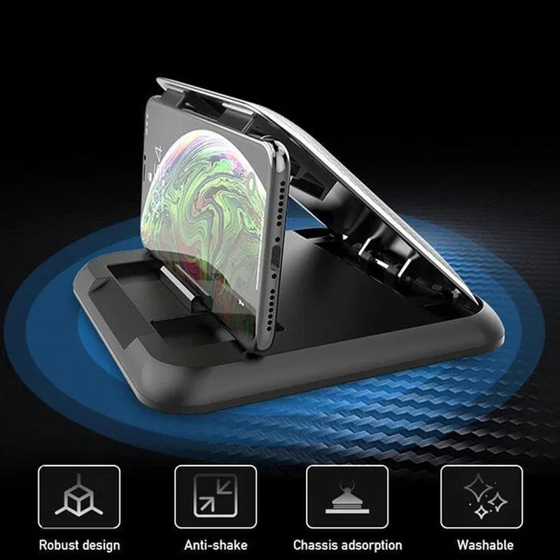 Carbon Fiber Car Phone Holder Dashboard Cell Phone Holder Desktop Mount Support Bracket Universal 3 to 7 Inch Mobile Phone Stand For IPhone XR XS MAX GPS