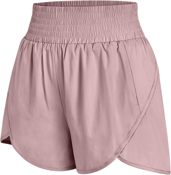 Womens Athletic Shorts High Waisted Running Shorts Gym Workout Shorts Casual Comfy Sport Shorts with Pockets 2025