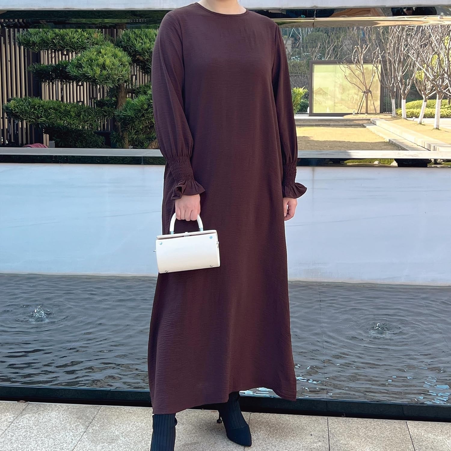 Women Prayer Dress Muslim Ramadan Garment Abaya Dubai Islam Jilbeb Long Dress without Hijab