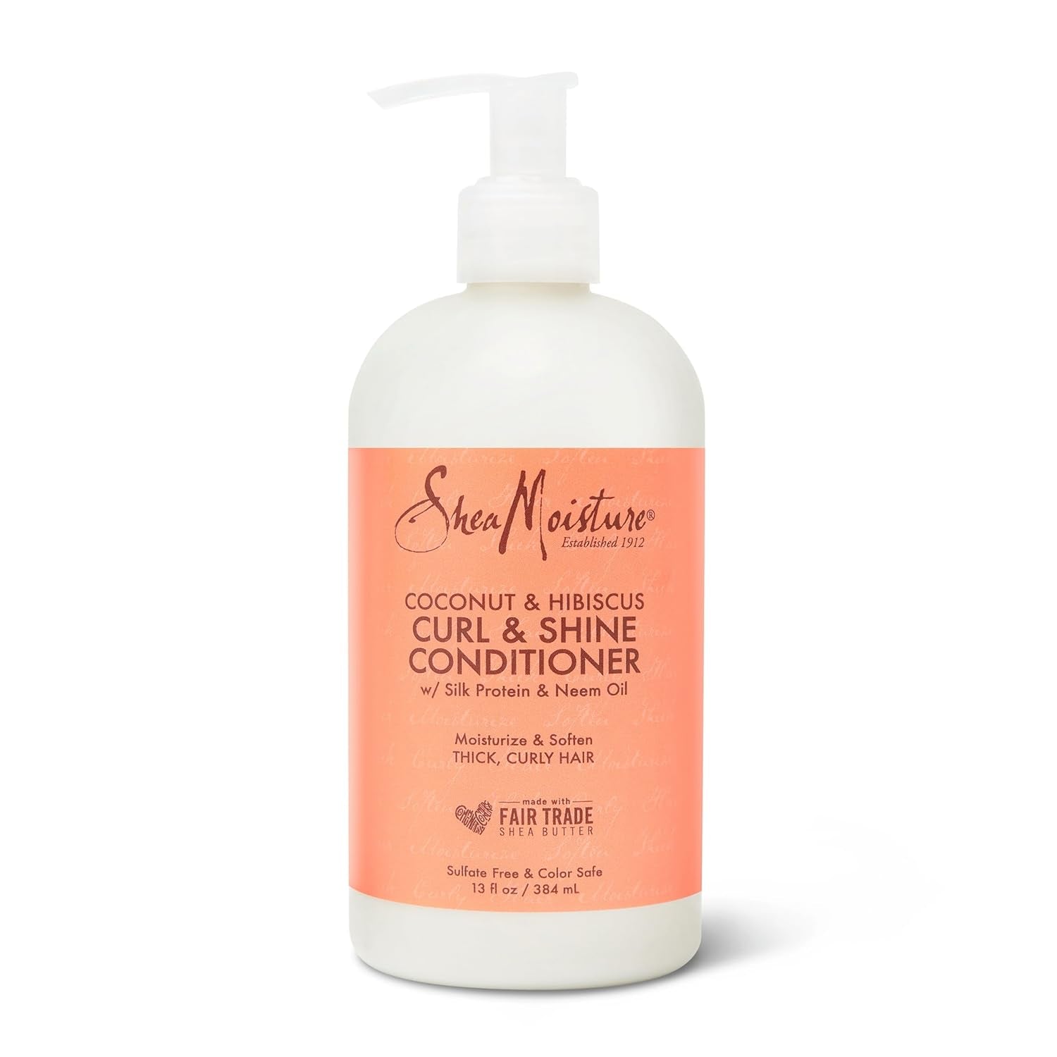 Curl & Shine Conditioner Coconut & Hibiscus, for Thick, Curly Hair to Moisturize & Soften, 13 Oz
