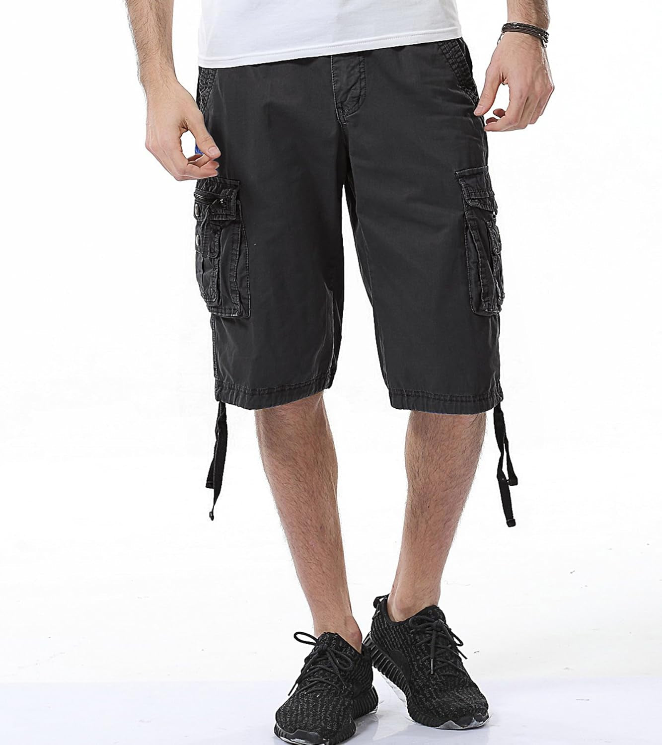 Men'S Camo Cargo Shorts Relaxed Fit Multi-Pocket Outdoor Camouflage Cargo Shorts Cotton
