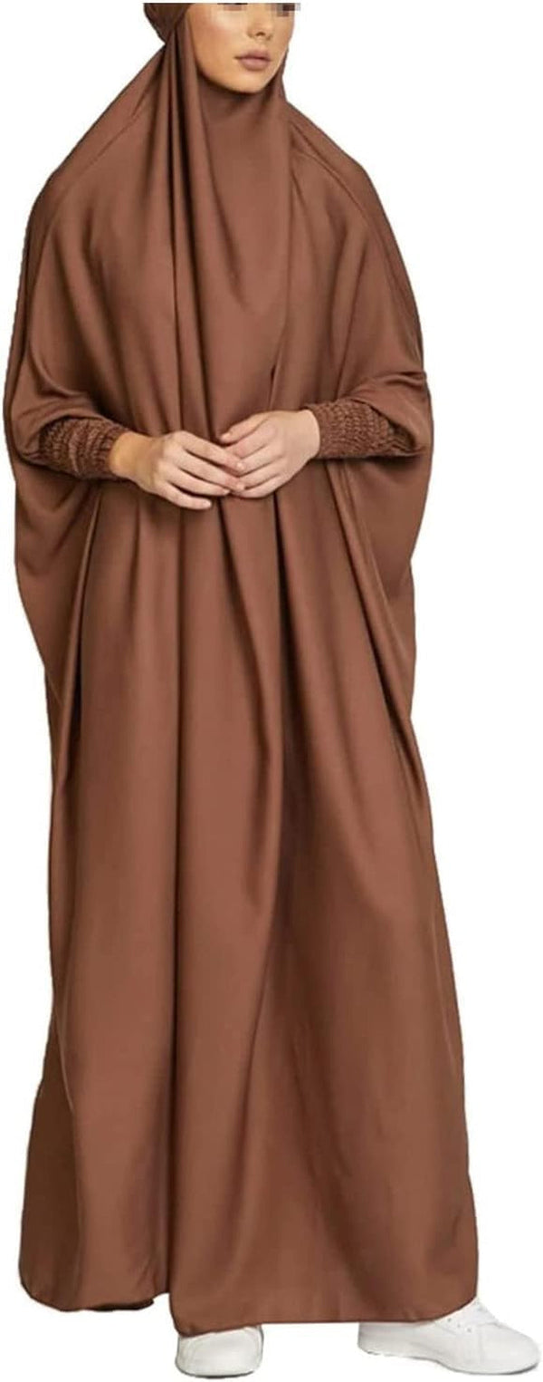 Muslim Dress for Women One Piece Jilbab Prayer Clothes for Women Muslim, Hijab a Baya Dress Khimar Islam Dubai Outfits