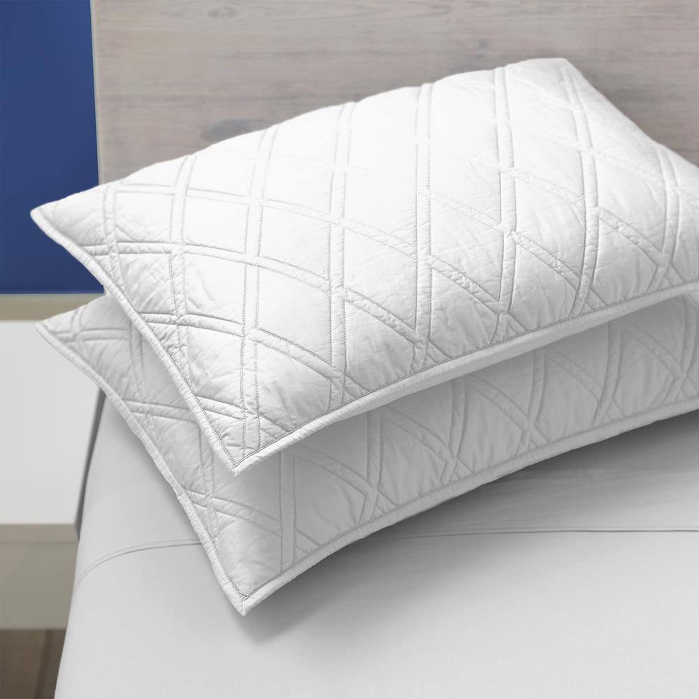 100% Cotton White Sateen Full/Queen Coverlet Set
