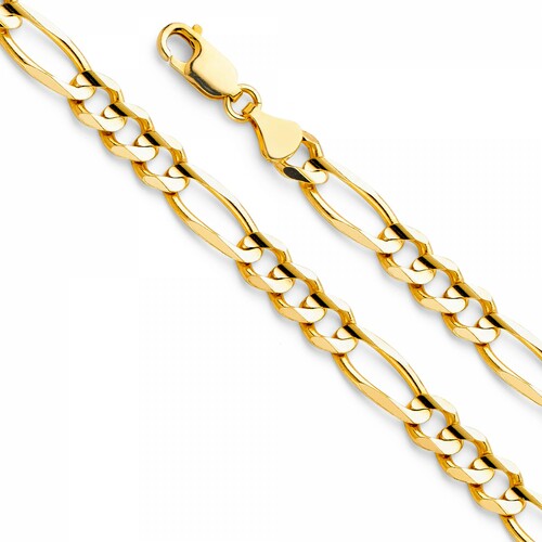 14k Yellow Gold Figaro Bracelets