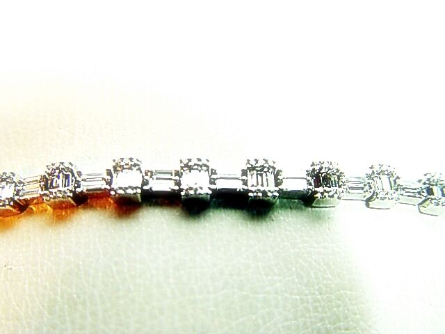 DIAMOND ROUND BR SHAPE 132 STONE BAGUETTE 110 STONE BRACELET