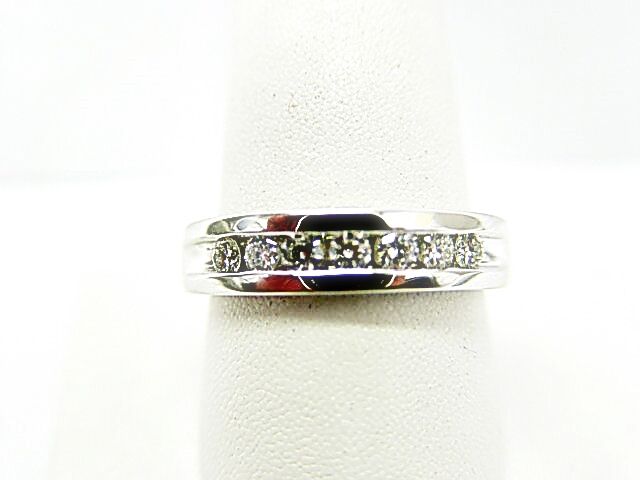 DIAMOND 7 ROUND BRILLIANT SHAPE MENS CHANNEL SET DIAMOND MEN BAND MENS RING