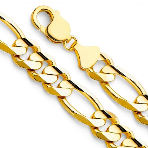 14k Yellow Gold Figaro Bracelets