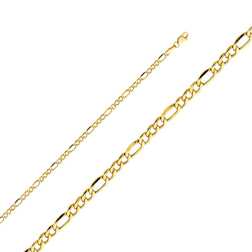 14k Yellow Gold Figaro Bracelets