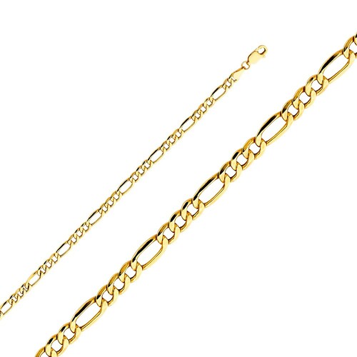 14k Yellow Gold Figaro Bracelets