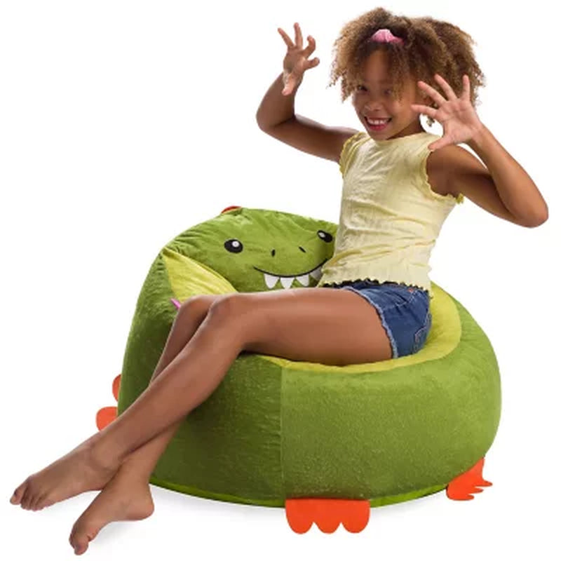 Posh Creations Dinosaur Bean Bag Chair for Kids