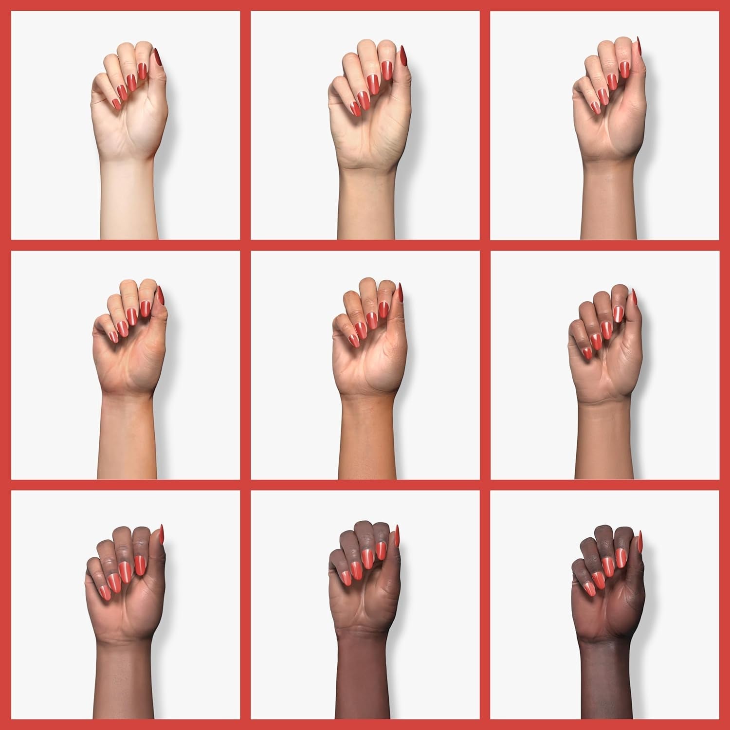 expr, Quick-Dry Nail Polish, 8-Free Vegan, Brick Red, Hustle N' Bustle, 0.33 fl oz