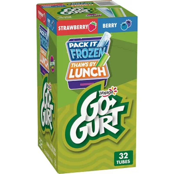 Yoplait Go-Gurt Kids Nonfat Yogurt Variety Pack, 2 Oz., 32 Ct.