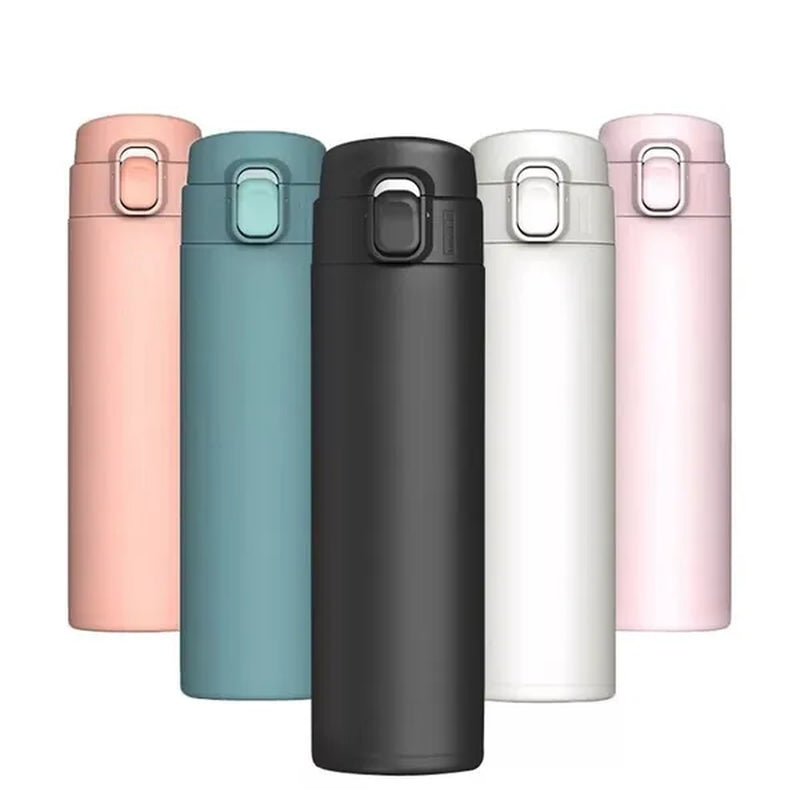 Portable Vacuum Flask Insulated Water Bottle Leak-Proof Double-Walled Coated Flask Travel Coffee Mug car thermo mug