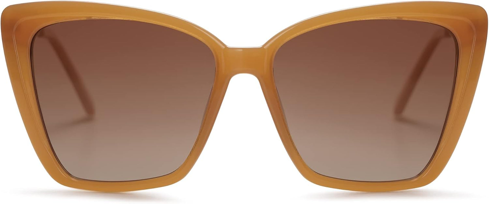 Trendy Polarized Sunglasses for Women Retro Womens Oversized Square Cat Eye Sun Glasses UV Protection SJ2206