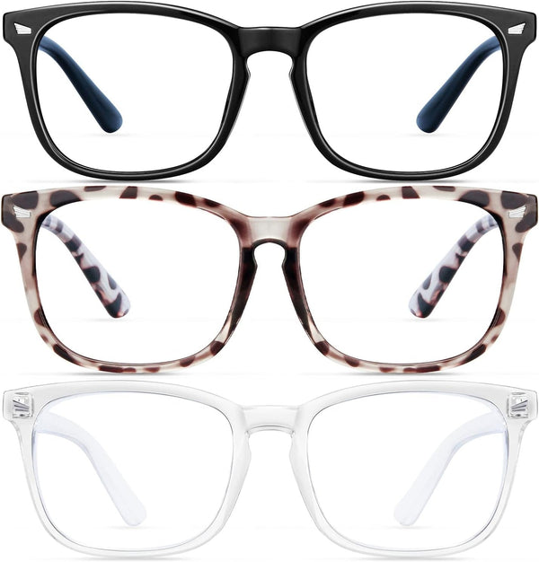 Blue Light Blocking Glasses for women/men 3Pack Computer Reading/Gaming/TV/Phones Glasses Anti Eyestrain