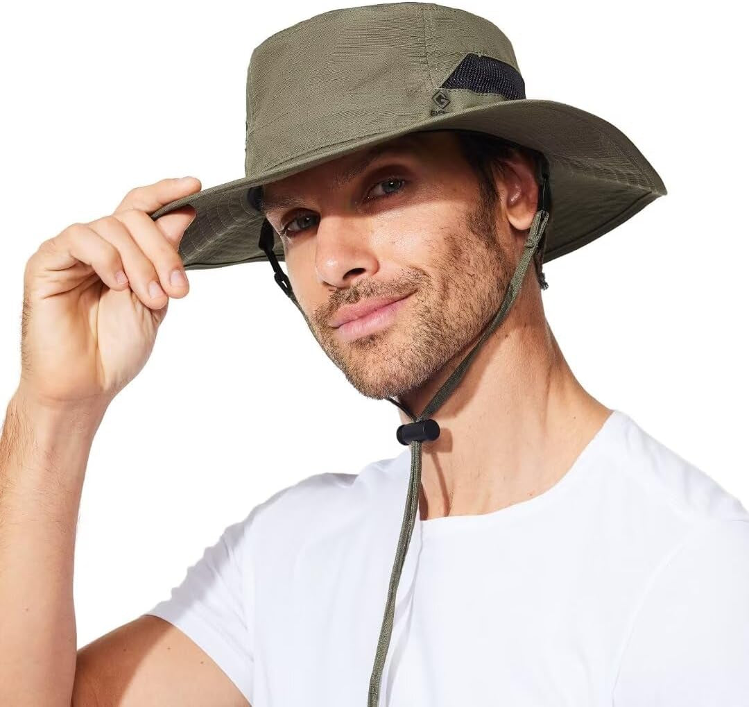 Fishing Hat for Mens Sun Hat Wide Brim Bucket Hat SPF UV Protection XL XXL Large Size Big Head Hiking Beach Safari