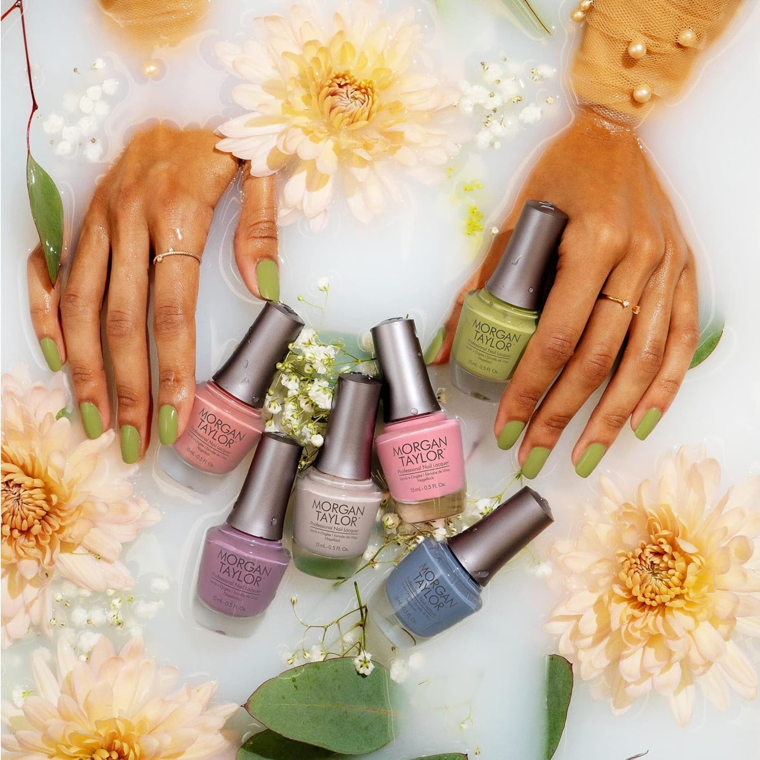 Morgan Taylor Pure Beauty Collection Nail Lacquer, Nail Polish, Pastel Nail Polish, Spring Nail Lacquer