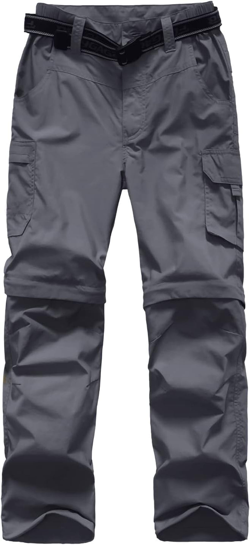 Boy’S Scout Pants Convertible Hiking Quick Dry Zip off Pants Outdoor Climbing Casual Trouser Kids Youth Cargo Pants