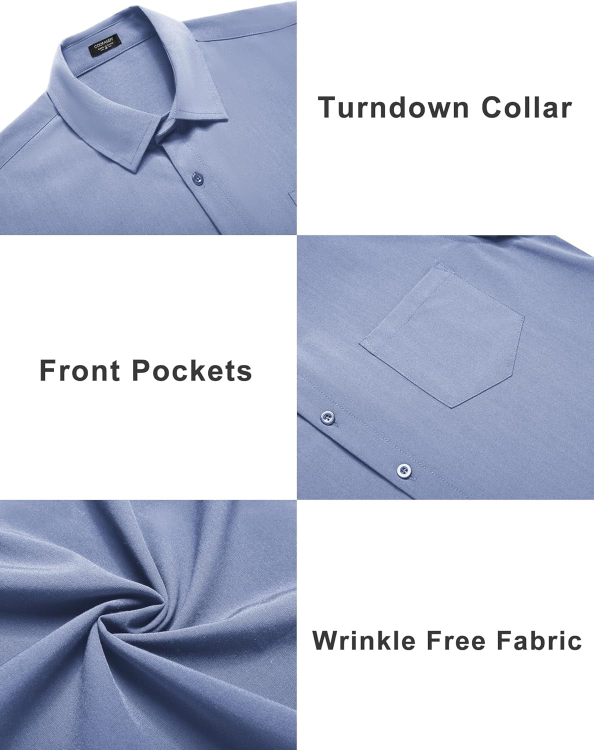 Mens Short Sleeve Shirts Casual Button down Shirts Summer Beach Shirt Wrinkle Free
