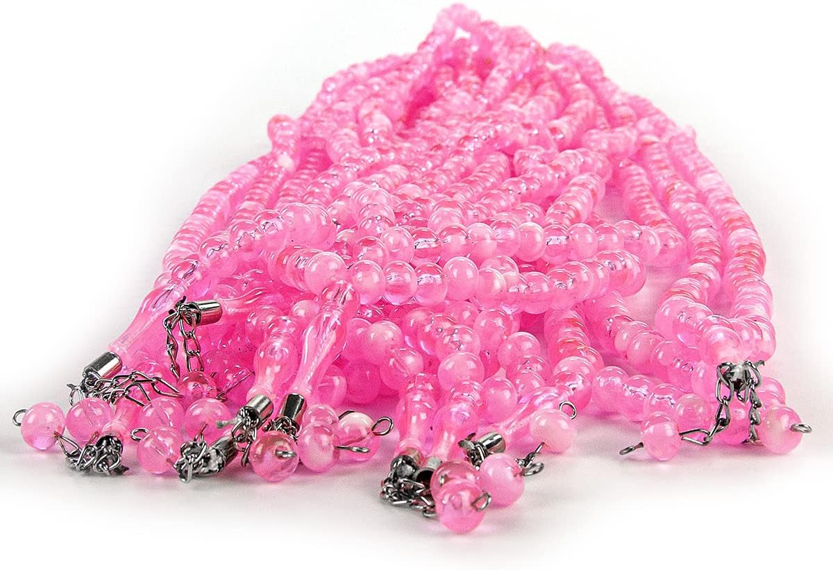 Tasbih 99, 10 Pack Muslim & Islamic Prayer Beads, Rosary, Zikr & Tasbeeh Misbaha, Masbaha, Tespih Bead Necklace & Bracelet