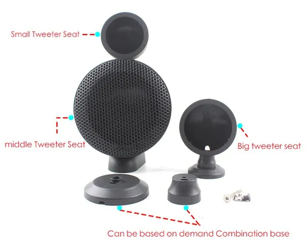 4" Car Audio Modified Three-Way Tweeter Speaker Bracket A-Pillar Speaker Boxes