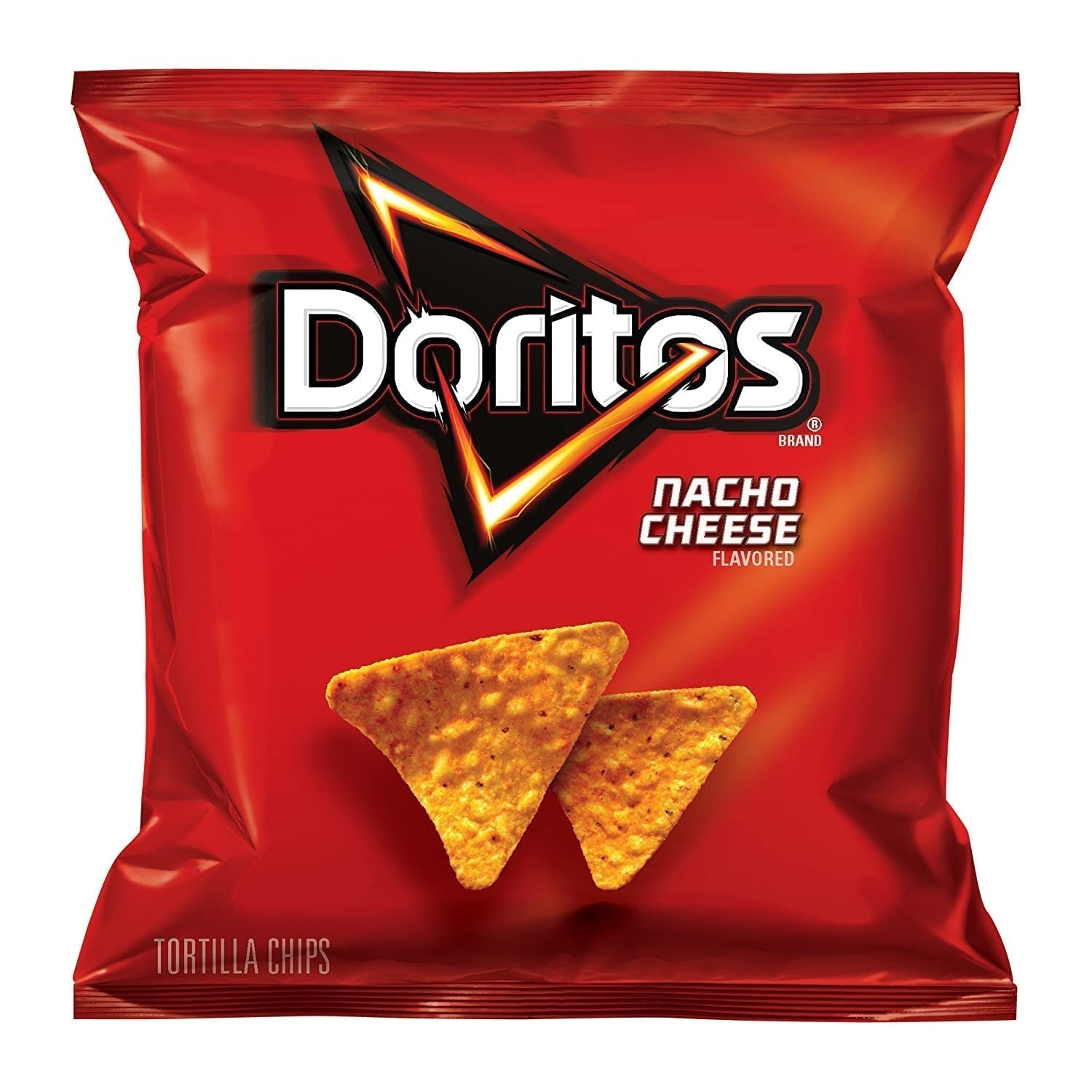 Flavored Tortilla Chips, Nacho Cheese, 1 Ounce (Pack of 104)
