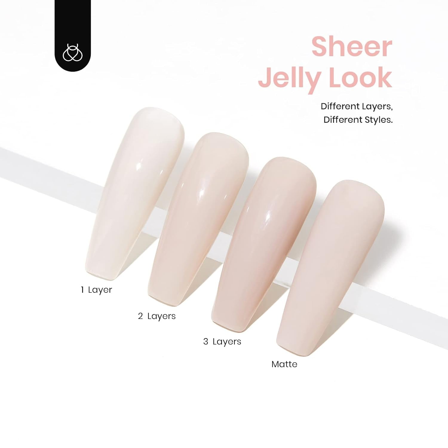 Beetles Gel Nail Polish 6 Colors, Pink Champagne Glitter Gel Nail Kit Old Money Collection Nude Pink Cream Color Soak off UV LED Nail Polish Manicure Kit for Women Girls