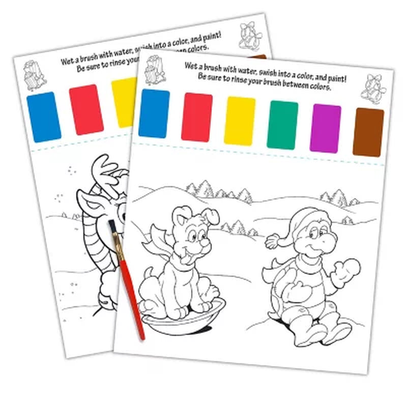 Bendon'S Christmas Paint with Water Palette Activity Book