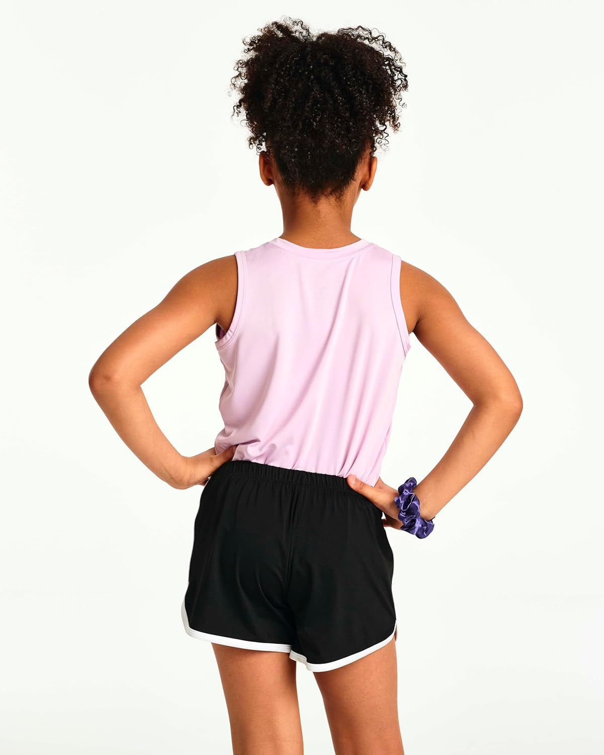 5 Pack: Girls' Dry-Fit Active Athletic Dolphin Shorts (Ages 4-16)