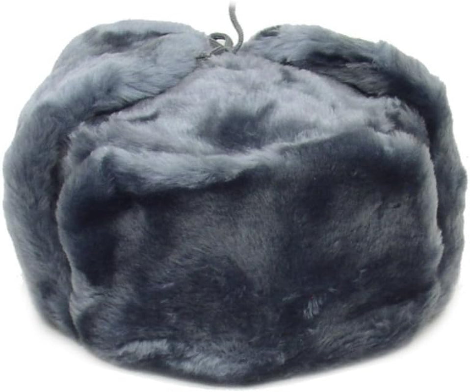 Russian Winter Hat *Shapka-Ushanka*Gray*Size L