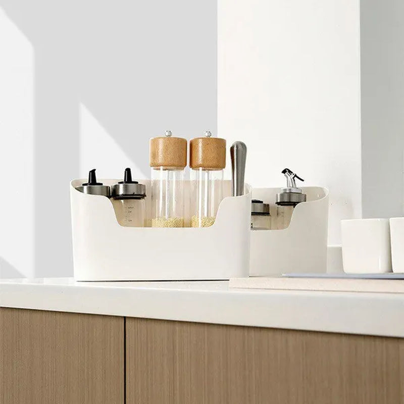 Kitchen Cabinet Door Storage Box Wall-mounted Under Sink Storage Shelf  Adhesive Storage Rack Shelf Bathroom Organizer