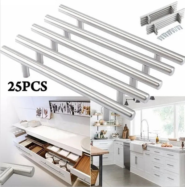 10PCS/25PCS 6 Inch Kitchen Handle Furniture Cabinet Hardware Drawer T Bar Handle Pull Modern Home Living