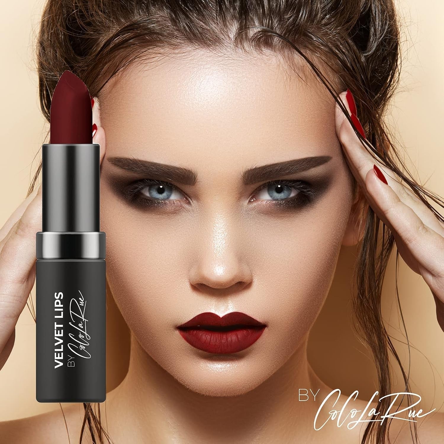 Coco La Rue Creamy Velvet Lipstick Lustrous Mauve Lipstick, High-Shine Plumping Lip Balm, Hydrating Lip Color (CLR-C 375 Vixen)