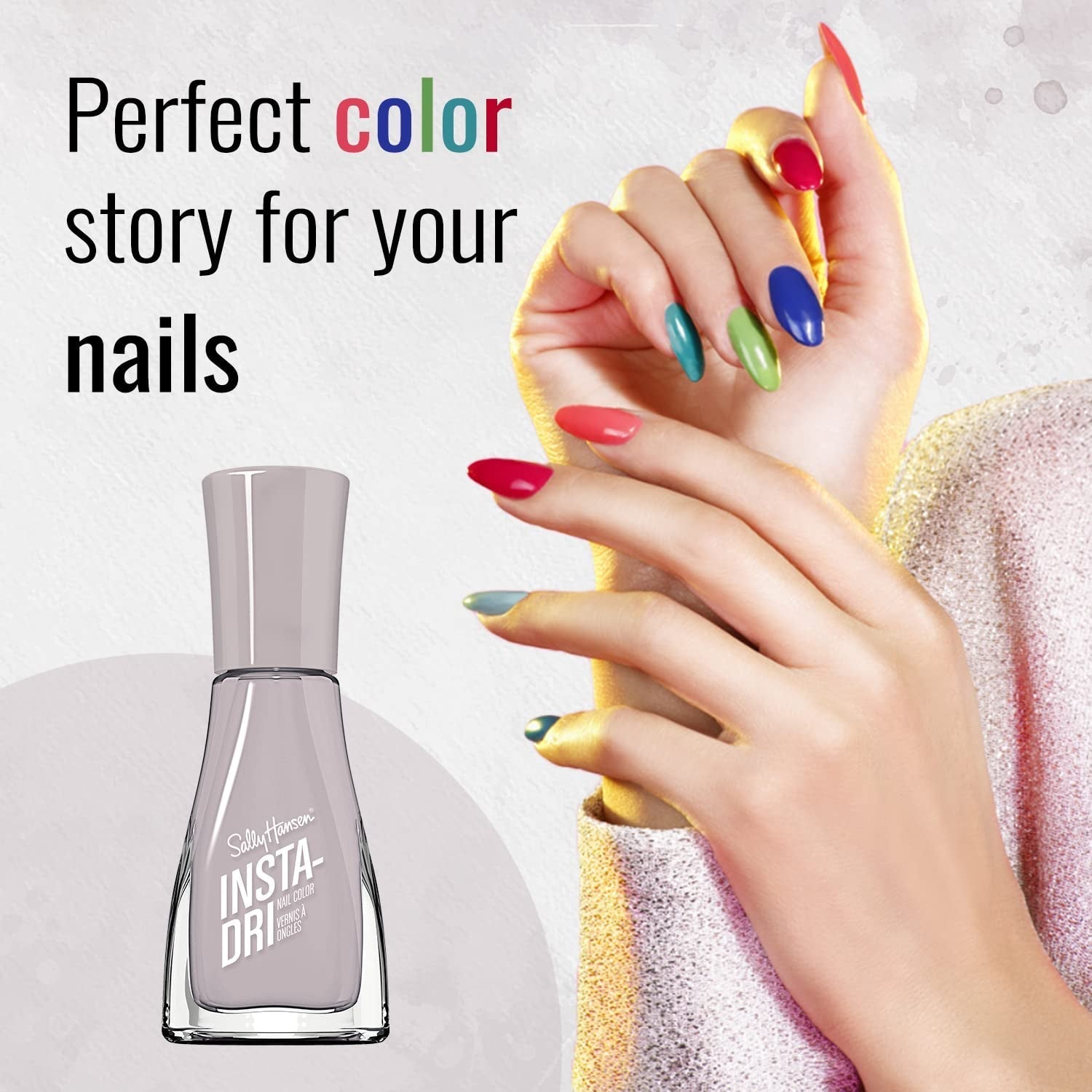 Insta-Dri Nail Polish Lacquer, Against the Grey-in, 0.31 fl oz