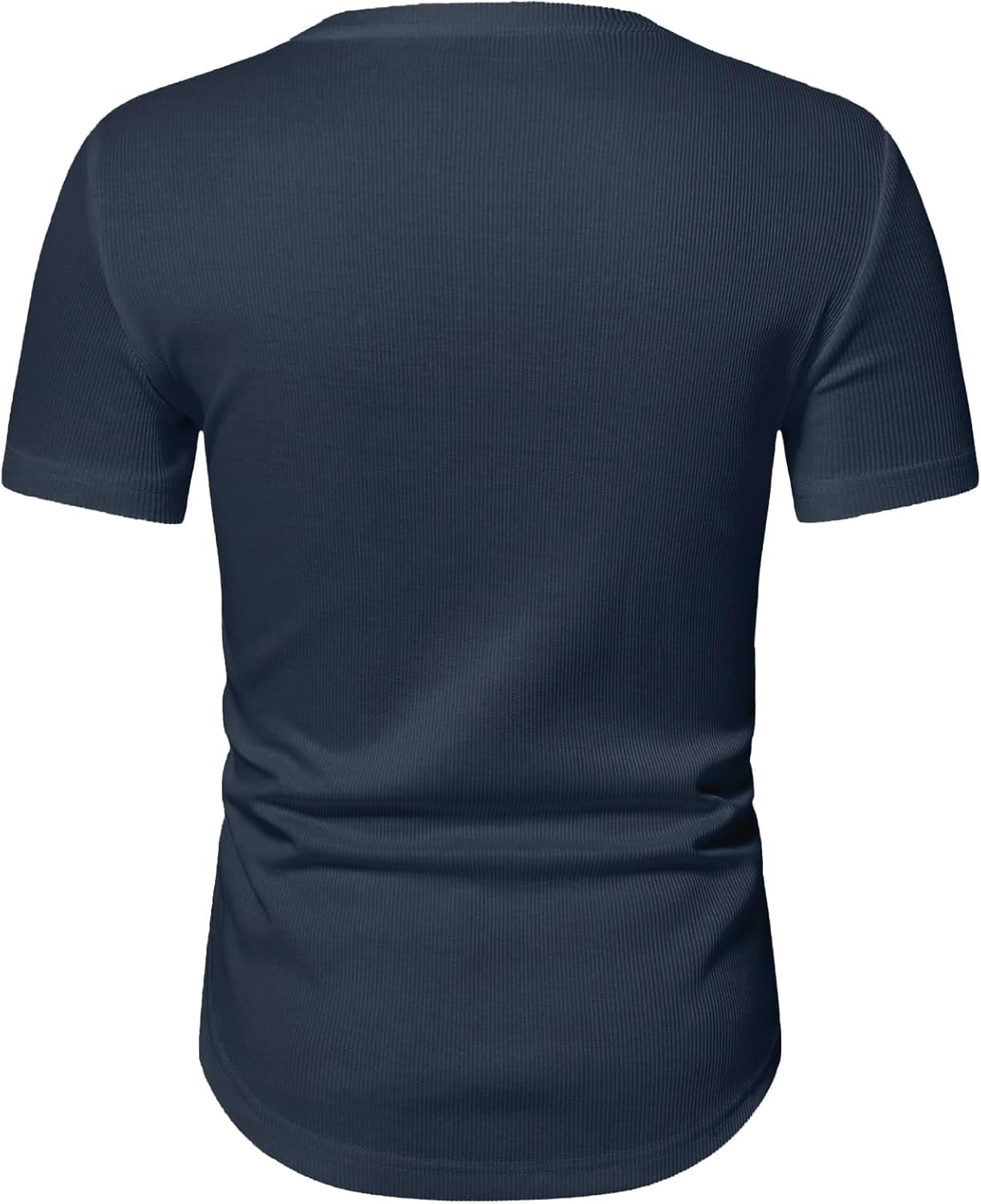 Mens Muscle T Shirts V Neck Short Sleeve Henley Shirt Hipster Longline Gym Workout Athletic Tee Shirts