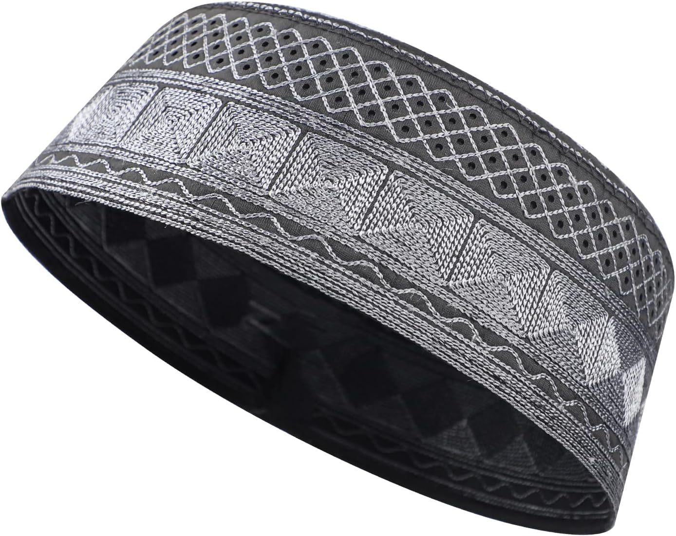 Muslim Prayer Kufi Hat for Men Boys Islamic Beanie Skull Cap Prayer Headwear Embroidery Kofia Topi Sun Hat Ramadan Eid Gift