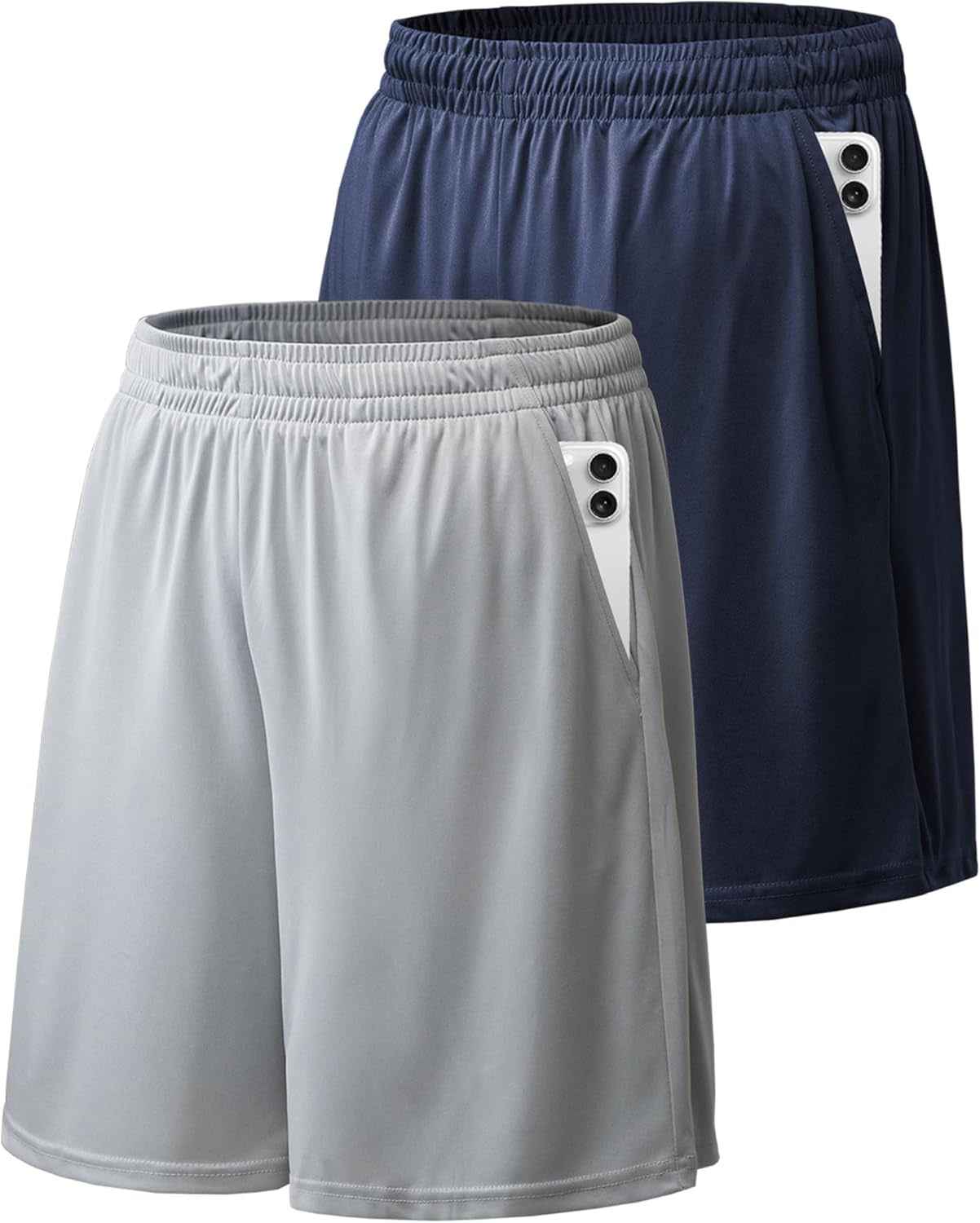 Athletic Shorts for Men with Pockets and Elastic Waistband Quick Dry Activewear