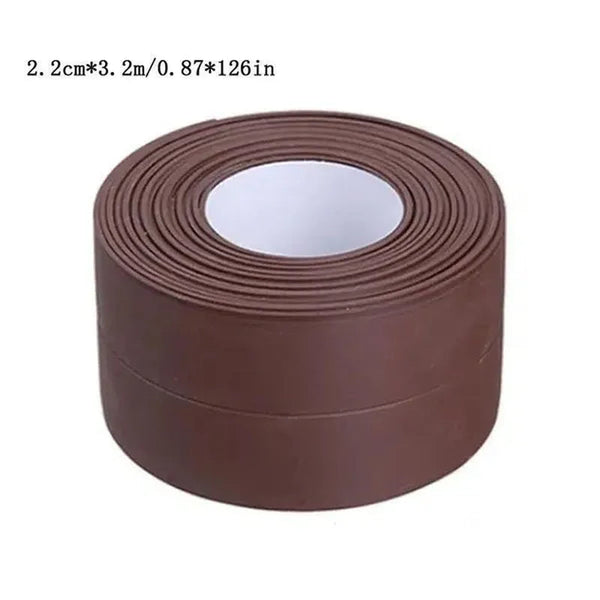 Waterproof Self-Adhesive PVC Sealing Strip Tape - Perfect for Bathroom Shower Sink & Toilet!
