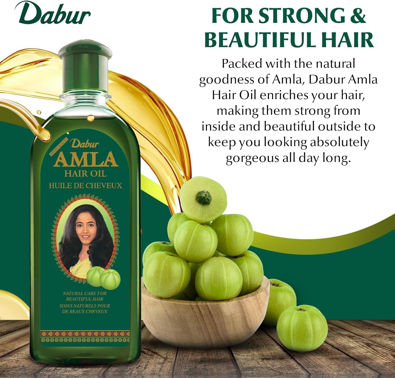 Amla Hair Oil - Nourishing Indian Oil for Men & Women, for Healthy, Moisturized Hair and Scalp (300Ml)