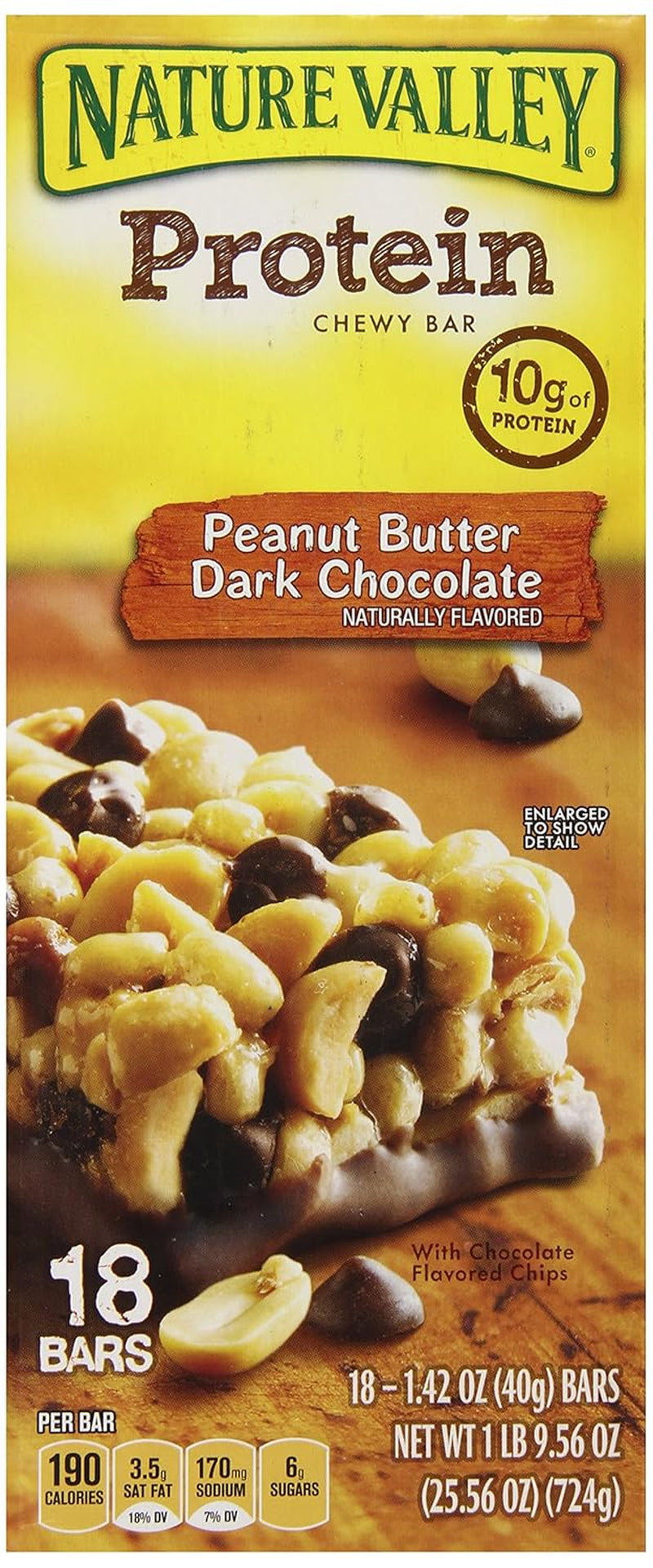 Protein Chewy Bar, Peanut Butter Dark Choclate, 25.56 Ounce