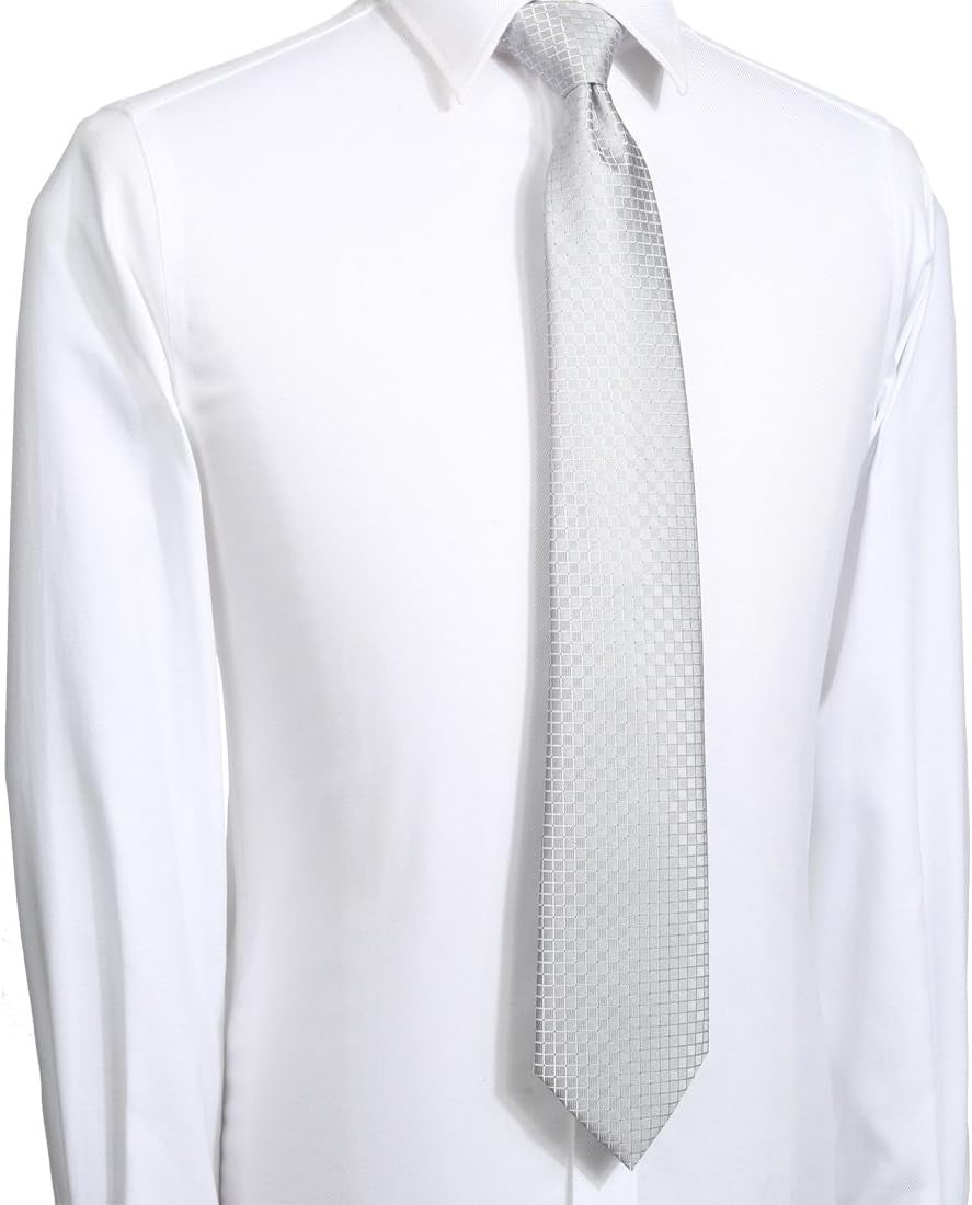 Mens 63'' XL Extra Long Tie Solid Festive Necktie + Gift Box